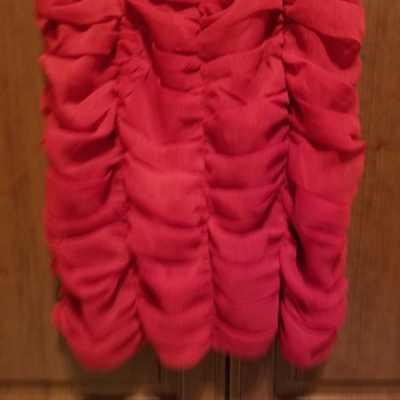 Red Ruffle Dress - Picture 8 of 10